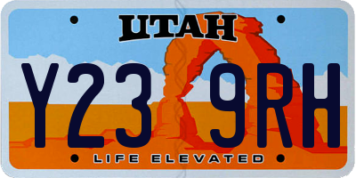 UT license plate Y239RH