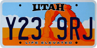 UT license plate Y239RJ