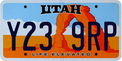 UT license plate Y239RP