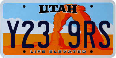 UT license plate Y239RS