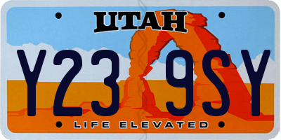 UT license plate Y239SY