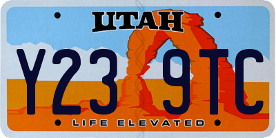 UT license plate Y239TC