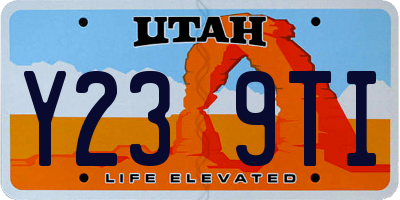 UT license plate Y239TI