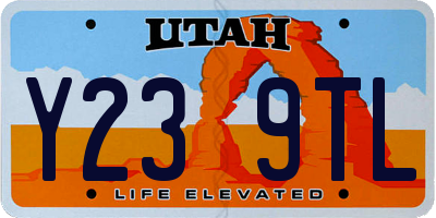 UT license plate Y239TL