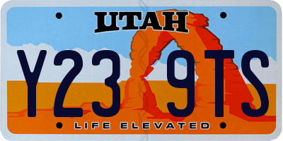 UT license plate Y239TS