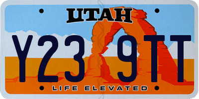 UT license plate Y239TT