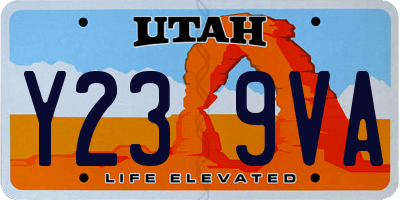 UT license plate Y239VA