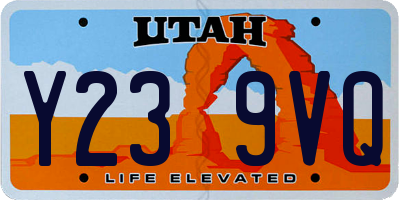 UT license plate Y239VQ