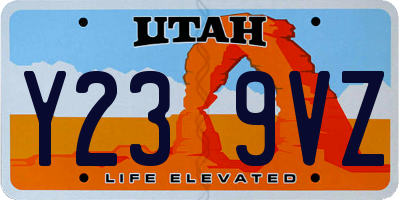 UT license plate Y239VZ