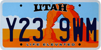 UT license plate Y239WM