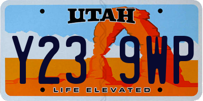 UT license plate Y239WP