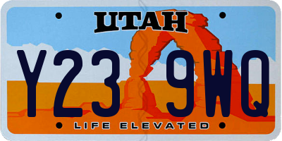 UT license plate Y239WQ