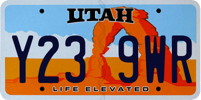 UT license plate Y239WR