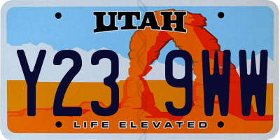 UT license plate Y239WW