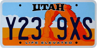 UT license plate Y239XS