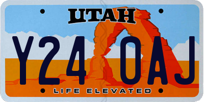 UT license plate Y240AJ