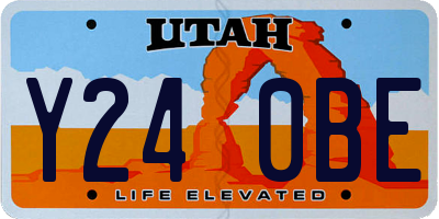 UT license plate Y240BE