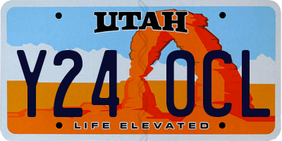 UT license plate Y240CL