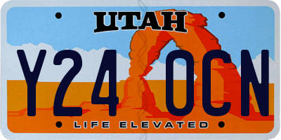 UT license plate Y240CN