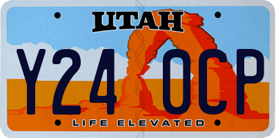 UT license plate Y240CP