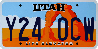 UT license plate Y240CW