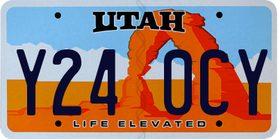 UT license plate Y240CY