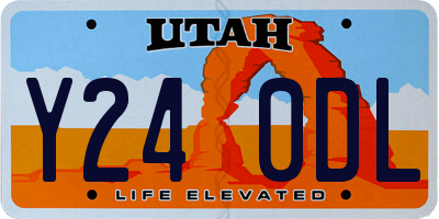 UT license plate Y240DL