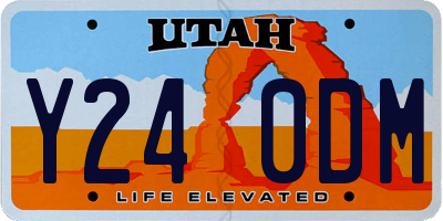 UT license plate Y240DM