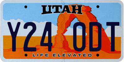UT license plate Y240DT