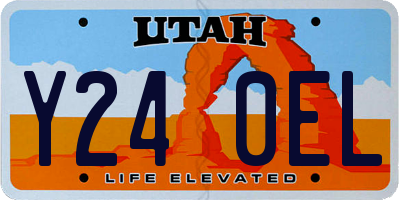 UT license plate Y240EL