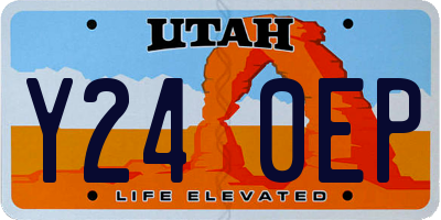 UT license plate Y240EP