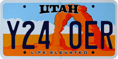 UT license plate Y240ER