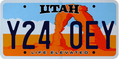 UT license plate Y240EY