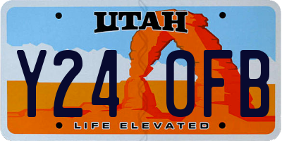 UT license plate Y240FB