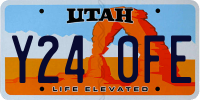 UT license plate Y240FE