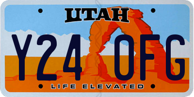 UT license plate Y240FG