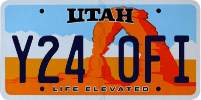 UT license plate Y240FI