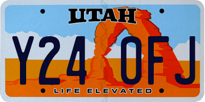 UT license plate Y240FJ