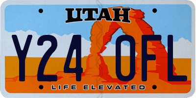 UT license plate Y240FL