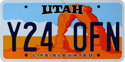UT license plate Y240FN