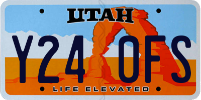 UT license plate Y240FS