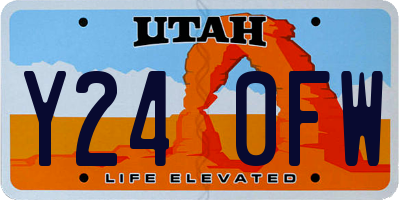 UT license plate Y240FW