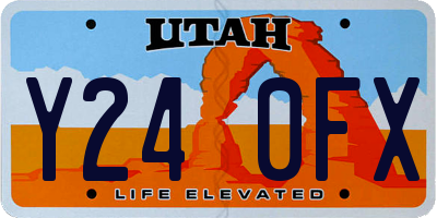 UT license plate Y240FX