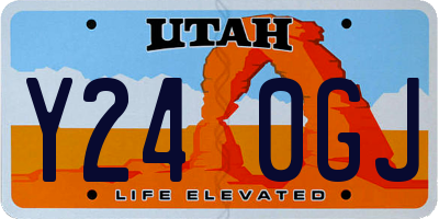 UT license plate Y240GJ