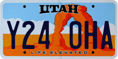 UT license plate Y240HA