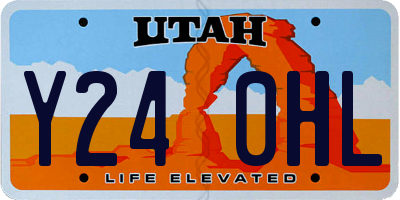 UT license plate Y240HL