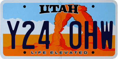 UT license plate Y240HW