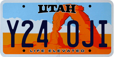 UT license plate Y240JI