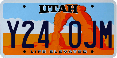 UT license plate Y240JM