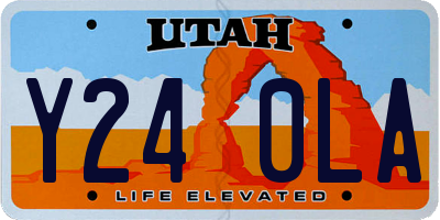 UT license plate Y240LA